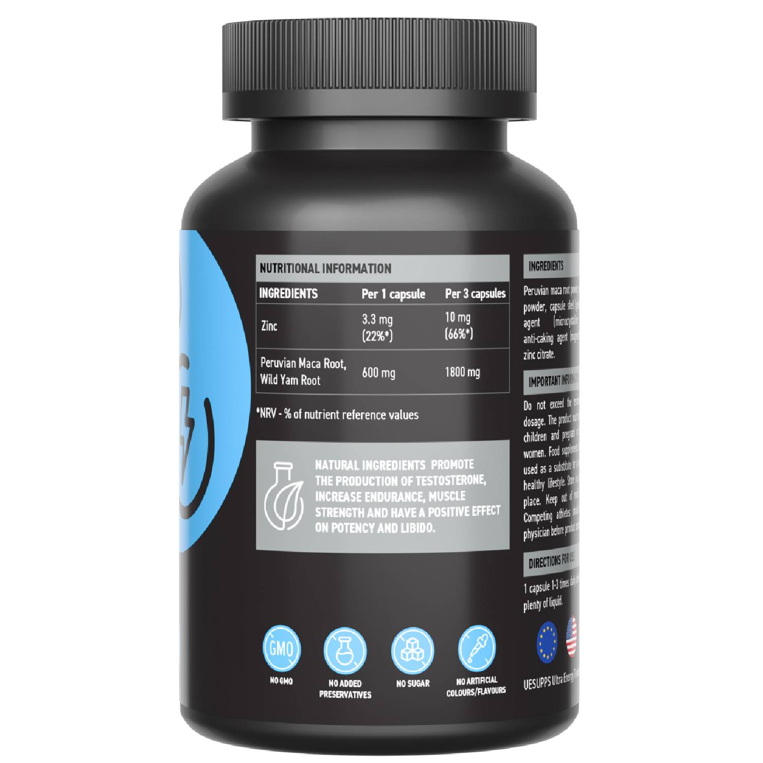 Ультрасаппс Комплекс для повышения тестостерона Testoboost, 90 капсул (Ultrasupps, ) фото 1