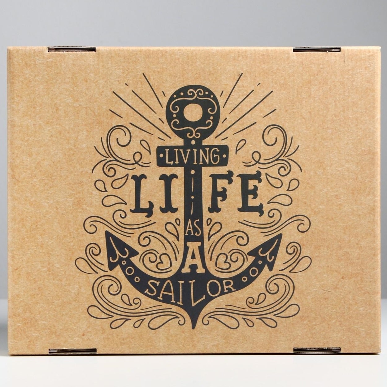  Коробка складная «Морская», 31,2 х 25,6 х 16,1 см (Подарочная упаковка, Коробки) фото 2