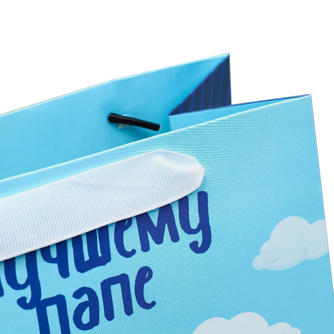  Пакет ламинированный вертикальный «Лучшему папе», 18 × 23 × 10 см (Подарочная упаковка, Пакеты) фото 2