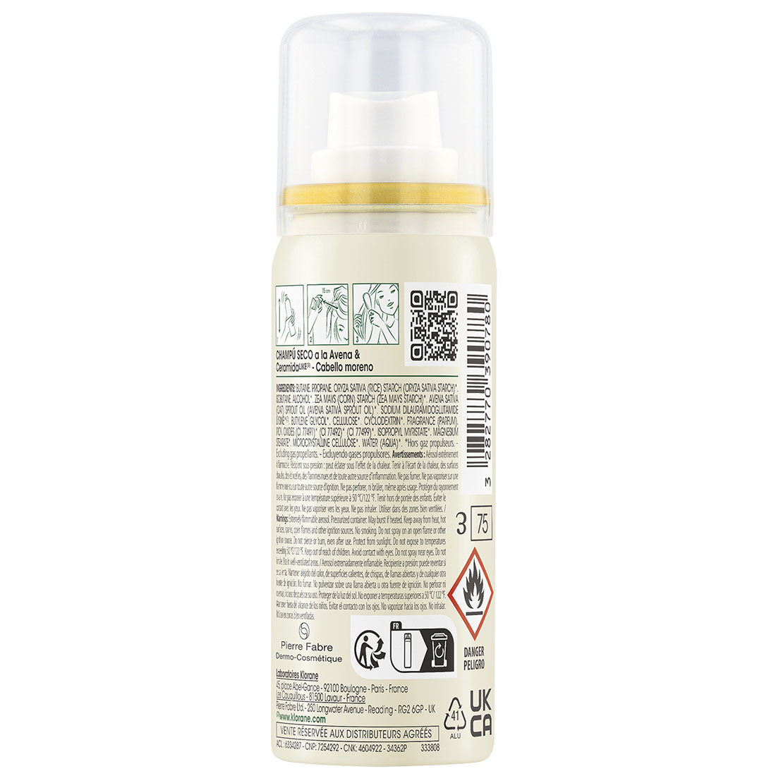 Клоран Восстанавливающий сухой тонированный шампунь с экстрактом овса, 50 мл (Klorane, Овес) Клоран Восстанавливающий сухой тонированный шампунь с экстрактом овса, 50 мл (Klorane, Овес) фото 7