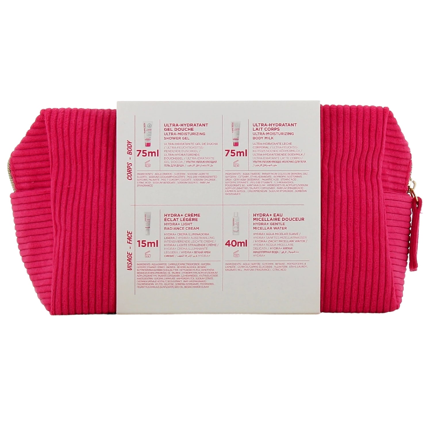 Топикрем Набор увлажняющих средств: гель для душа 75 мл + молочко для тела 75 мл + мицеллярная вода 40 мл + крем 15 мл (Topicrem, Ультра-увлажнение - чувствительная и сухая кожа) фото 2