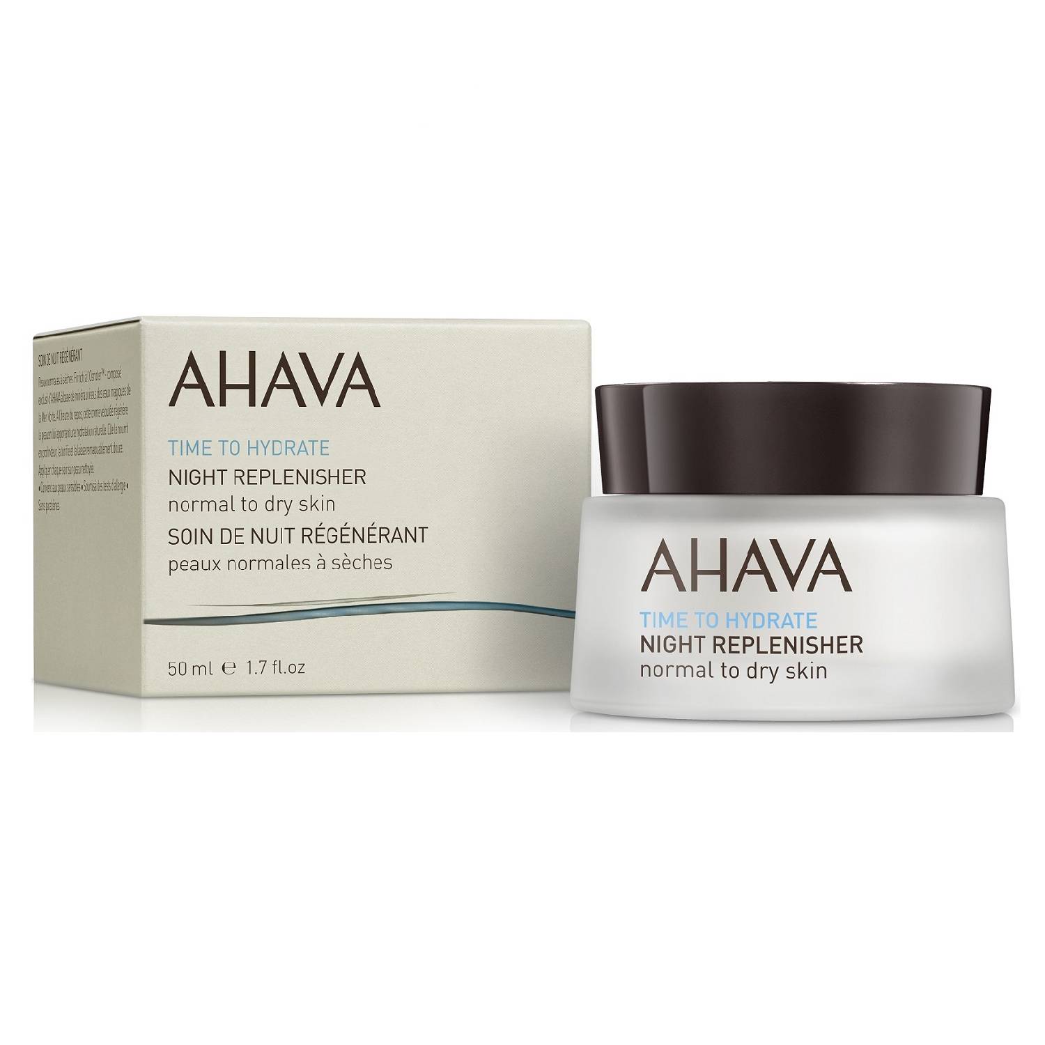 Ahava Ночной восстанавливающий крем для нормальной и сухой кожи Night Replenisher, 50 мл (Ahava, Time to hydrate)