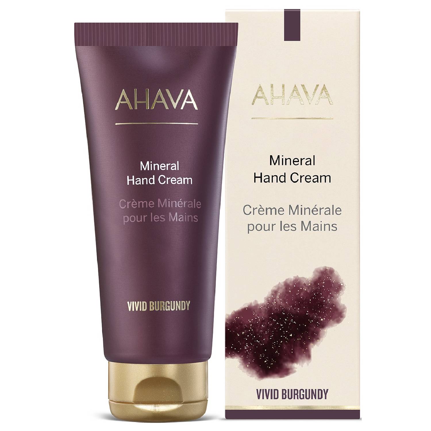 Ахава Минеральный крем для рук Mineral Hand Cream, 100 мл (Ahava, Vivid Burgungy) фото 0