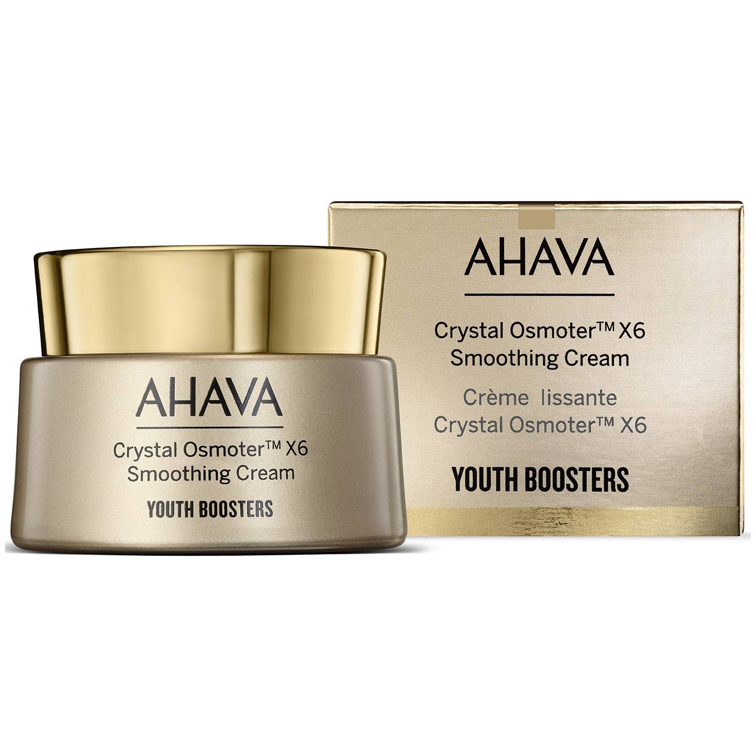 Ahava Разглаживающий крем с минералами Мёртвого моря для лица Dead Sea Crystal Osmoter X6 Smoothing Cream, 50 мл (Ahava, Youth Boosters)