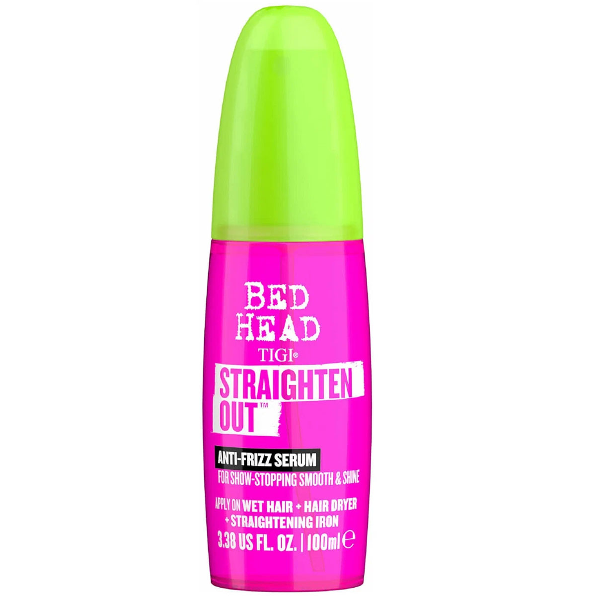 TiGi Термоактивная разглаживающая сыворотка для волос Straighten Out Anti-Frizz, 100 мл (TiGi, Bed Head) tigi разглаживающая сыворотка bed head straighten out 100 мл