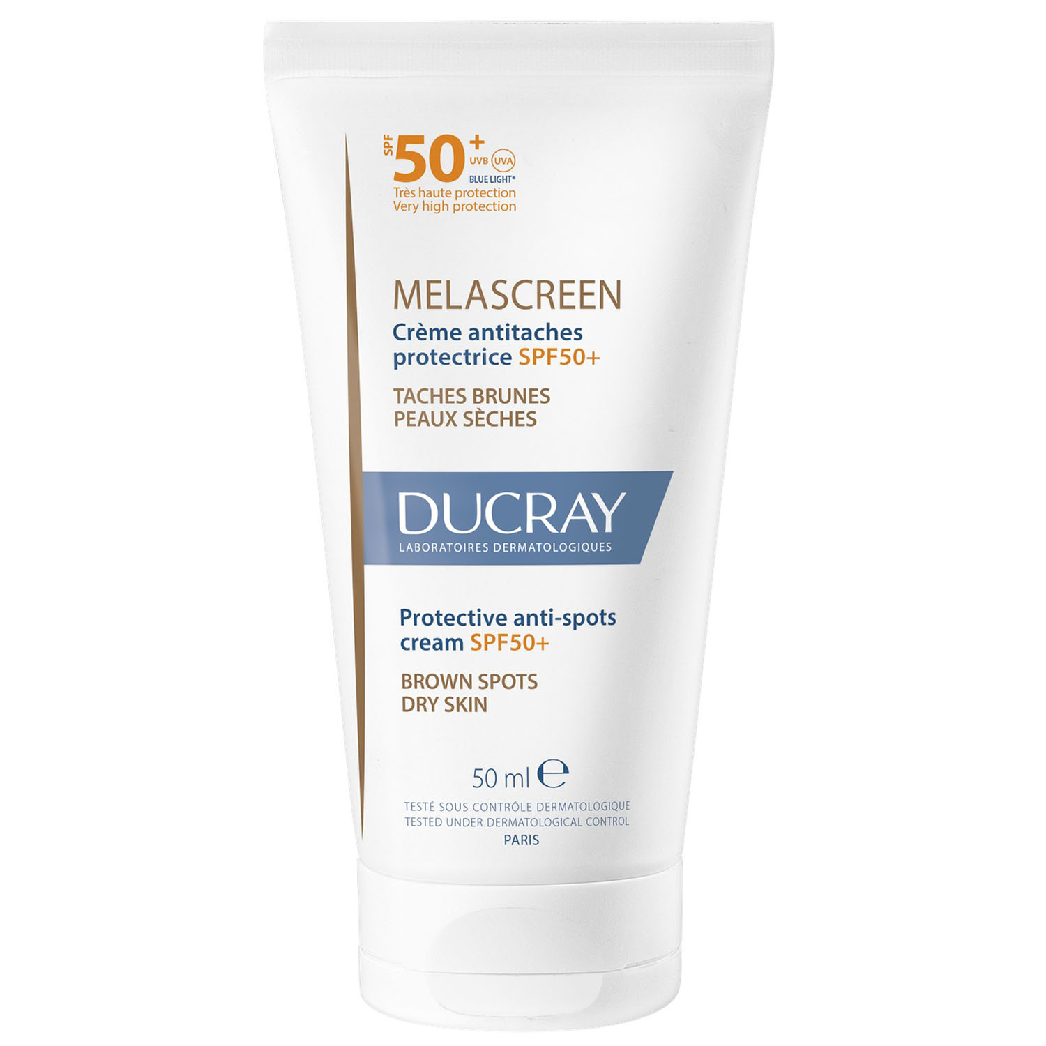 Ducray Защитный крем против пигментации SPF 50+, 50 мл (Ducray, Melascreen) melascreen жидкость против пятен spf 50 40 мл ducray