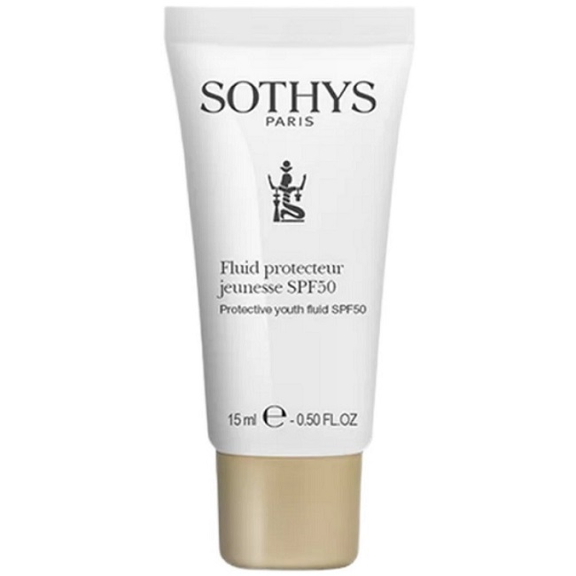 Sothys Защитный омолаживающий флюид SPF 50, 15 мл (Sothys, Youth Anti-Age Creams) sothys набор омолаживающий крем для лица 50 мл крем для кожи вокруг глаз 15 мл sothys youth anti age creams