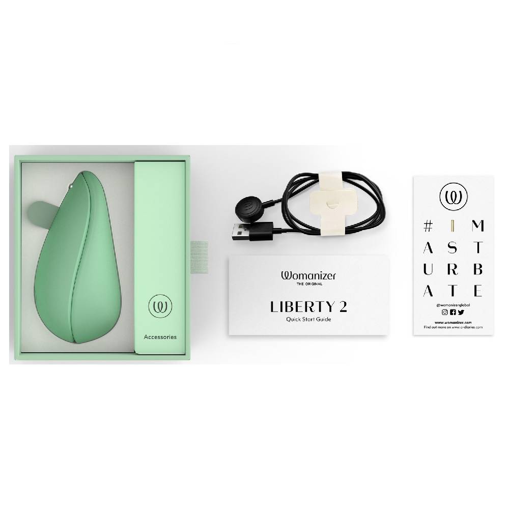 Вуманайзер Бесконтактный клиторальный стимулятор Liberty 2, серо-зеленый (Womanizer, Liberty) фото 7