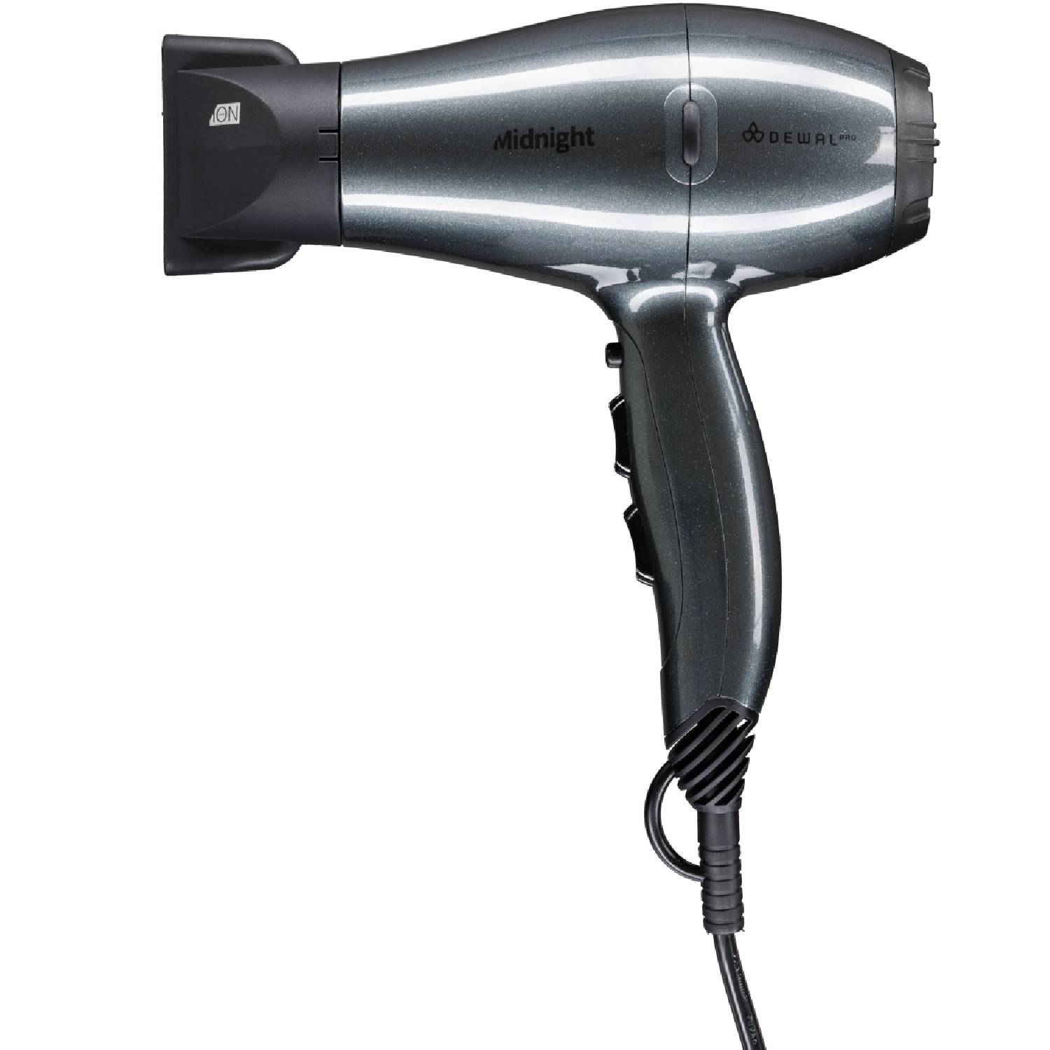 Деваль Про Компактный фен Midnight 2000 Вт с ионизацией и 2мя насадками, серый (Dewal Pro, Фены) фото 1