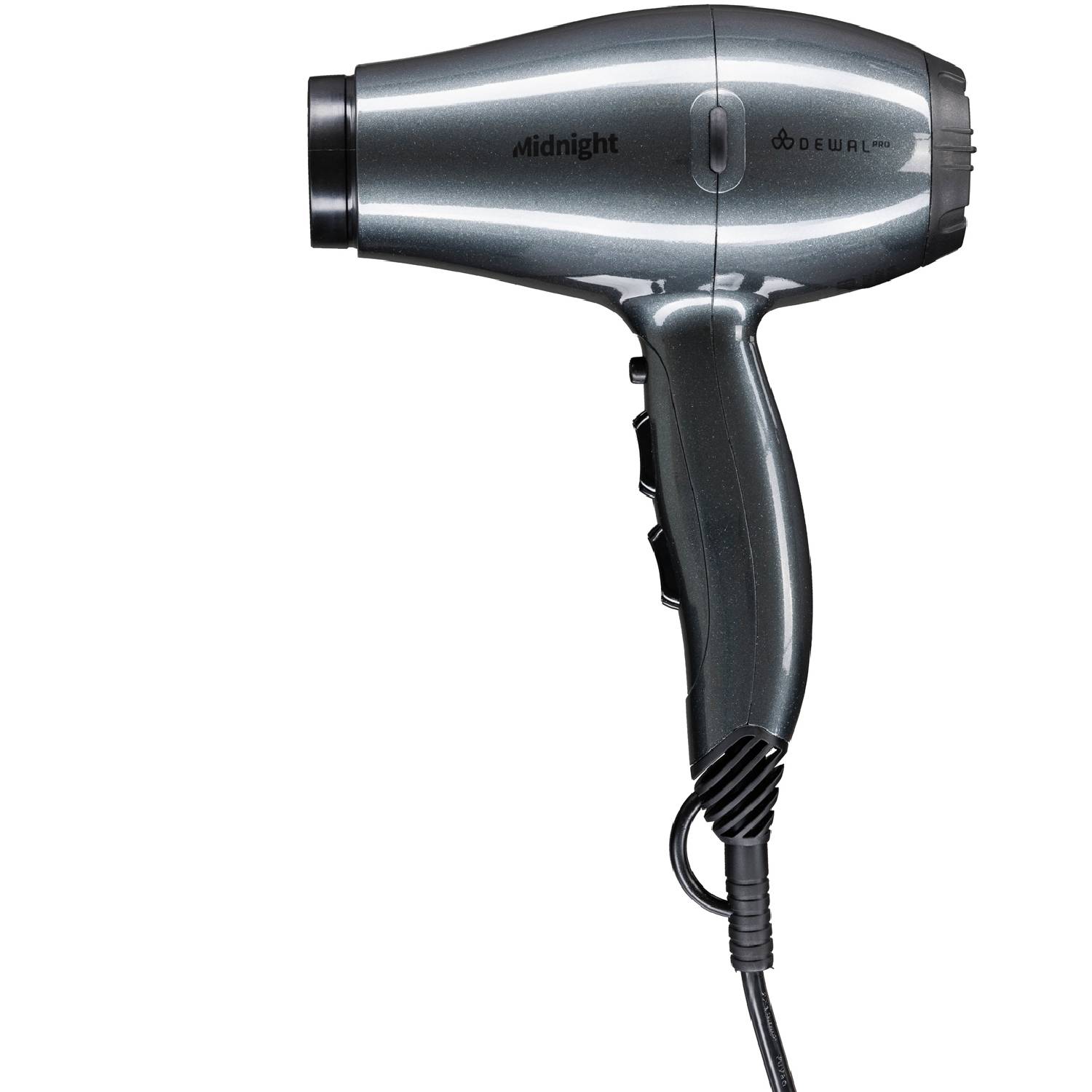 Деваль Про Компактный фен Midnight 2000 Вт с ионизацией и 2мя насадками, серый (Dewal Pro, Фены) фото 2