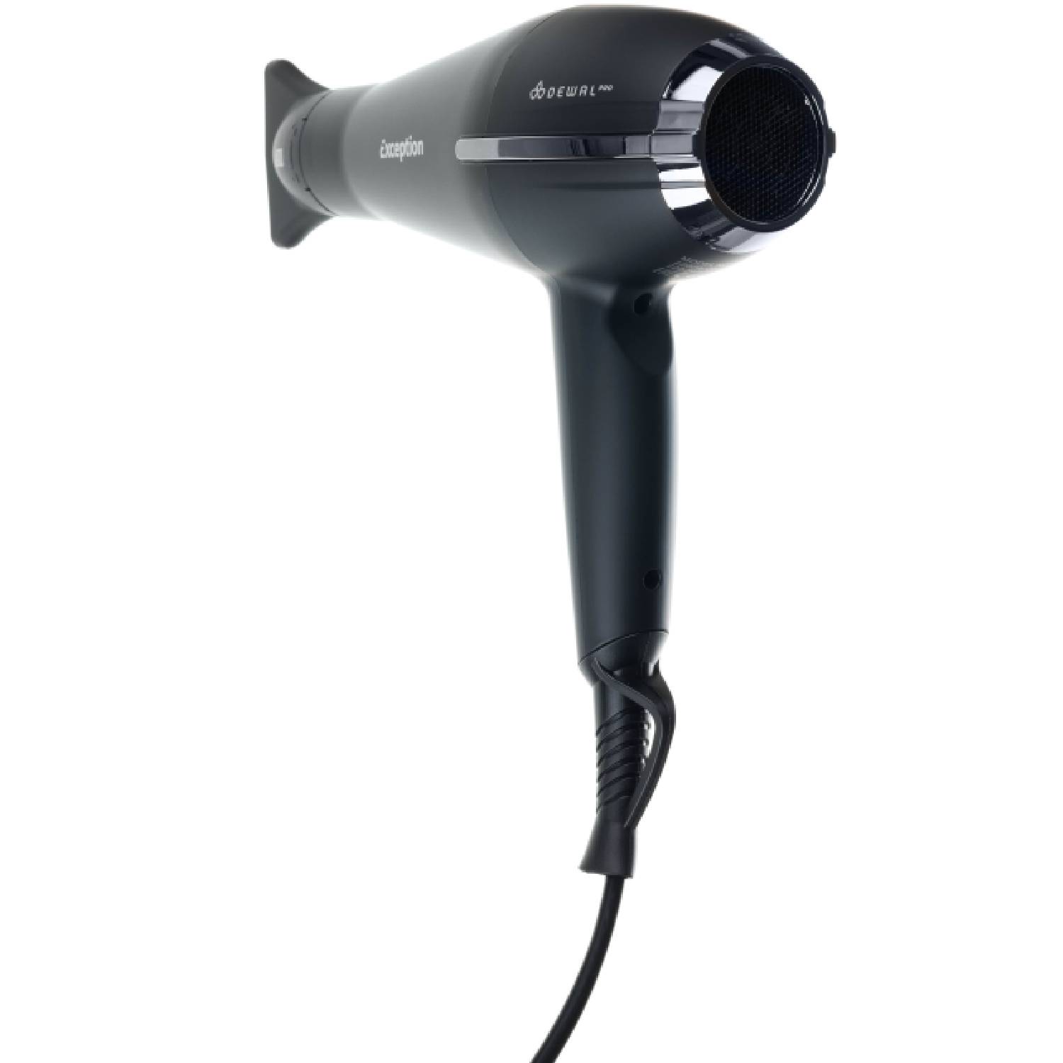 Деваль Про Фен Exception 2200 Вт c ионизацией и 2мя насадками, черный (Dewal Pro, Фены) фото 4