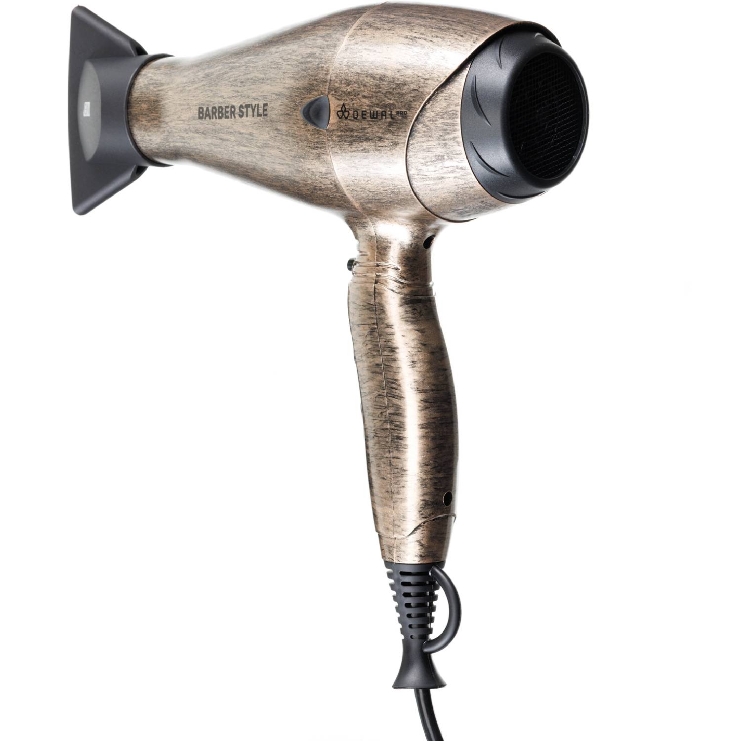 Деваль Про Фен Pro Barber Style 2200 Вт c ионизацией и 2мя насадками, бронзовый (Dewal Pro, Фены) фото 4
