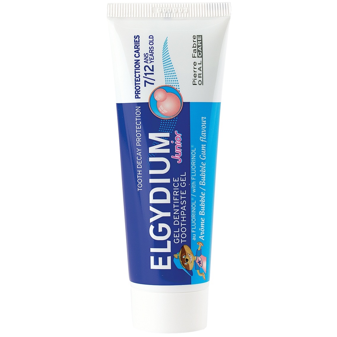 Эльгидиум Зубная паста-гель с ароматом bubble gum для взрослых и детей 7+, 50 мл (Elgydium, Kids & Junior) фото 1