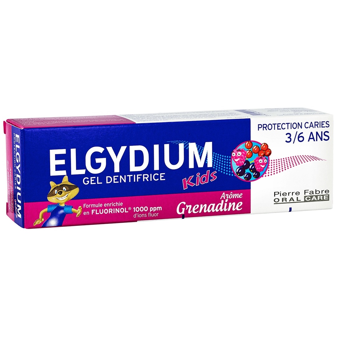 Elgydium Зубная паста-гель с ароматом красных ягод для детей от 3 до 6 лет, 50 мл (Elgydium, ) гель зубная паста desert essence kids для детей от 6 месяцев до 6 лет зеленое яблоко арбуз 4 7 унции 133 г