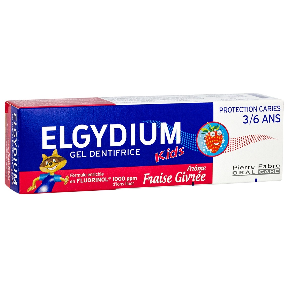 цена Elgydium Зубная паста-гель с ароматом клубники для детей от 3 до 6 лет, 50 мл (Elgydium, )