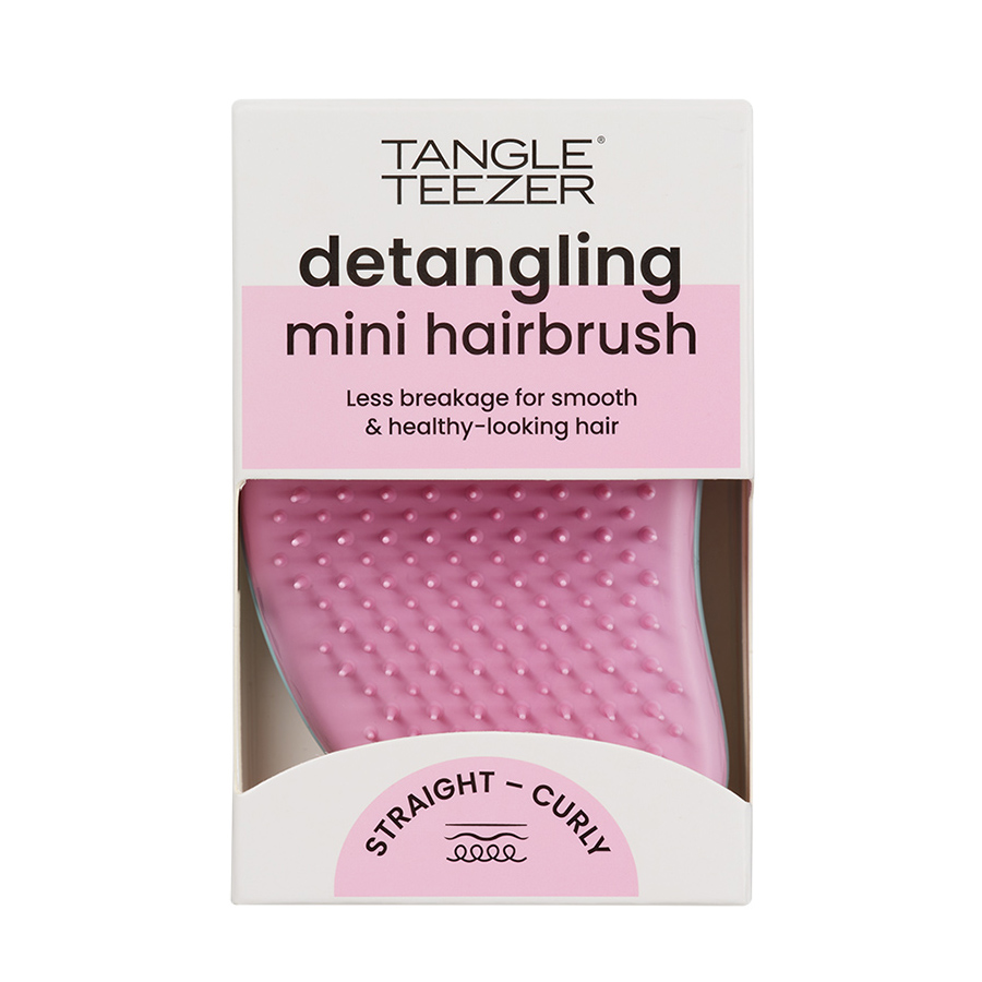 Тангл Тизер Расческа для прямых и волнистых волос Ориджинал мини Marine Teal & Rosebud (Tangle Teezer, The Original) фото 7