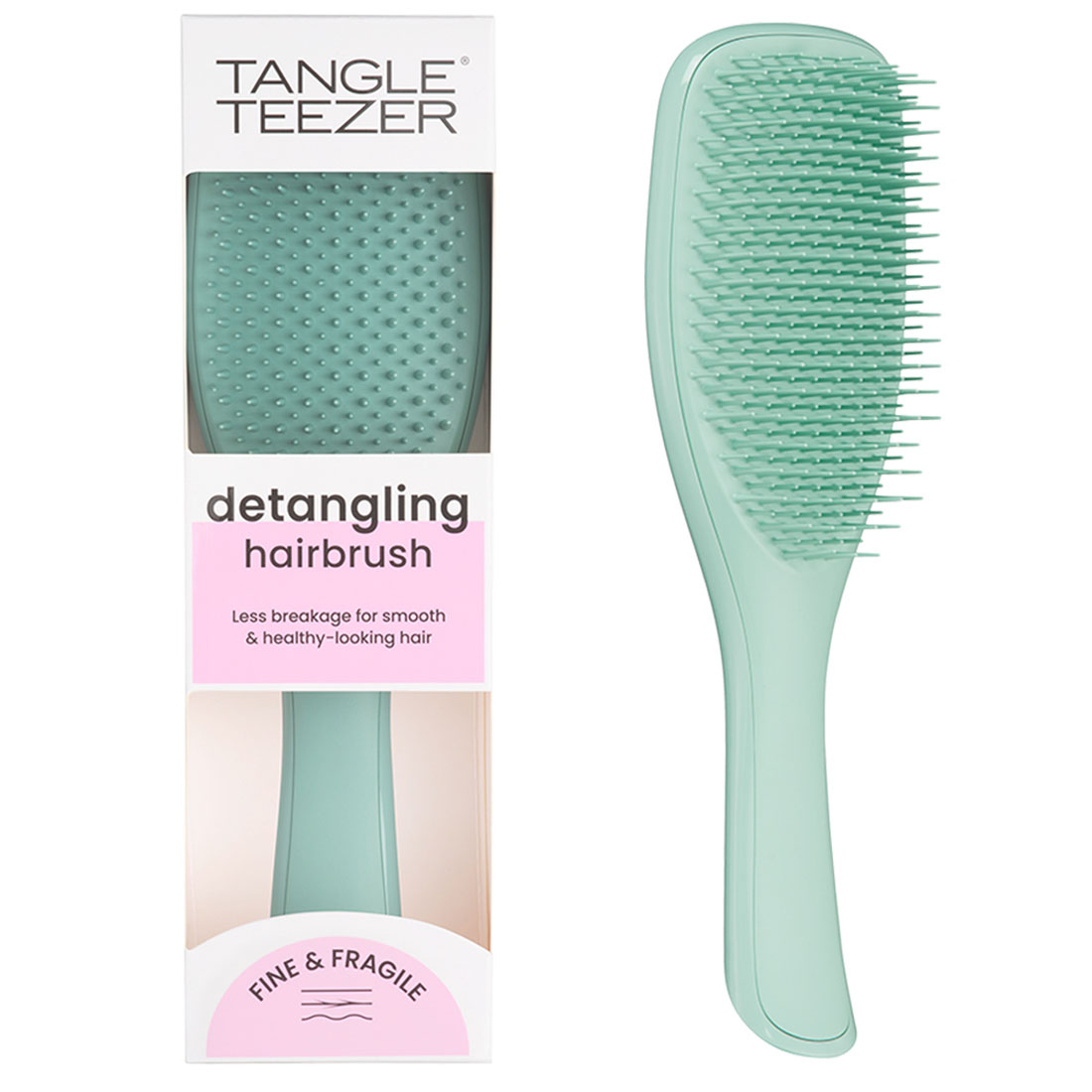 Tangle Teezer Расческа для тонких, окрашенных, ослабленных волос и чувствительной кожи головы Dark Teal (Tangle Teezer, Fine & Fragile) тонкогубцы fine 180 мм