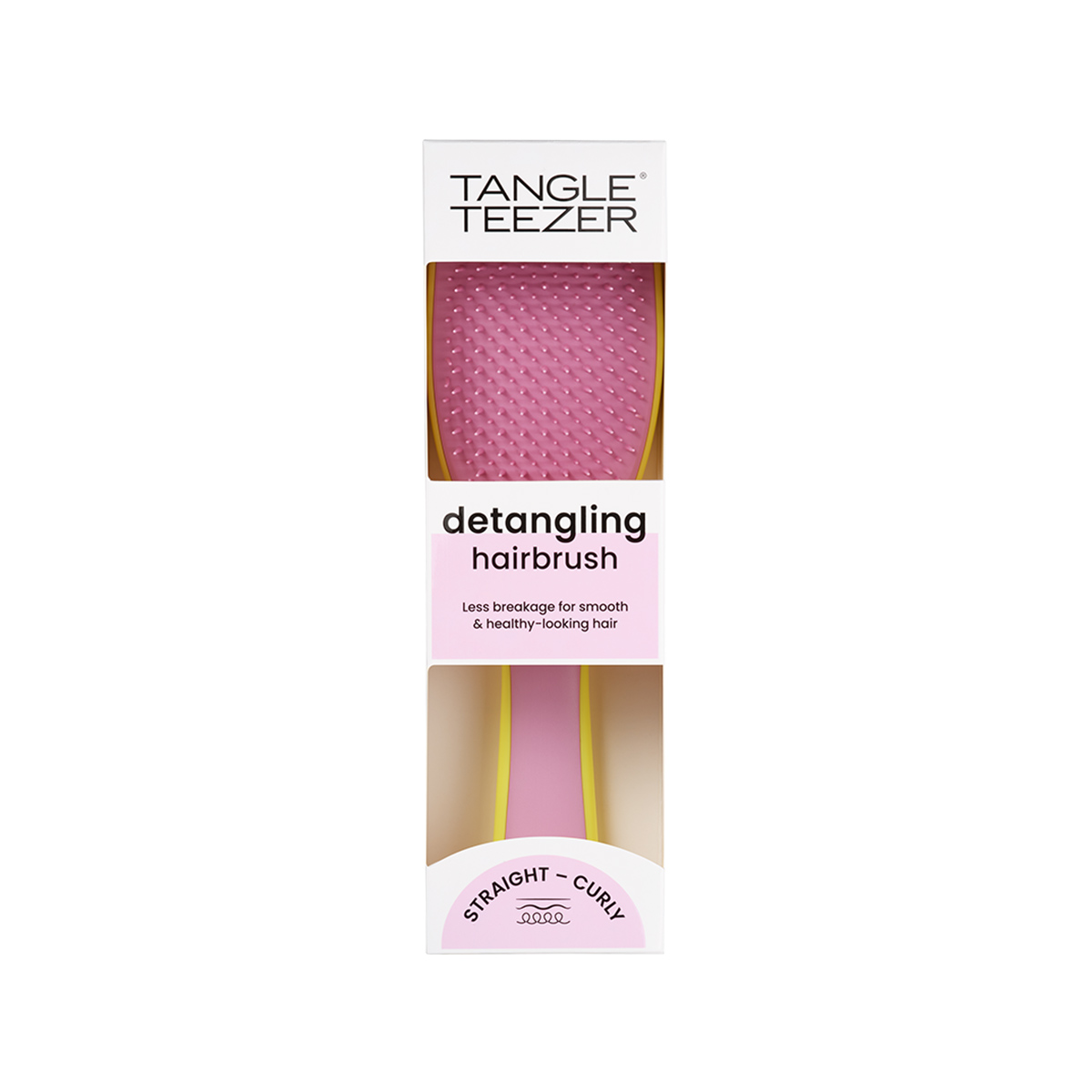 Тангл Тизер Расческа для прямых и волнистых волос Hyper Yellow Rosebud (Tangle Teezer, The Ultimate Detangler) фото 9