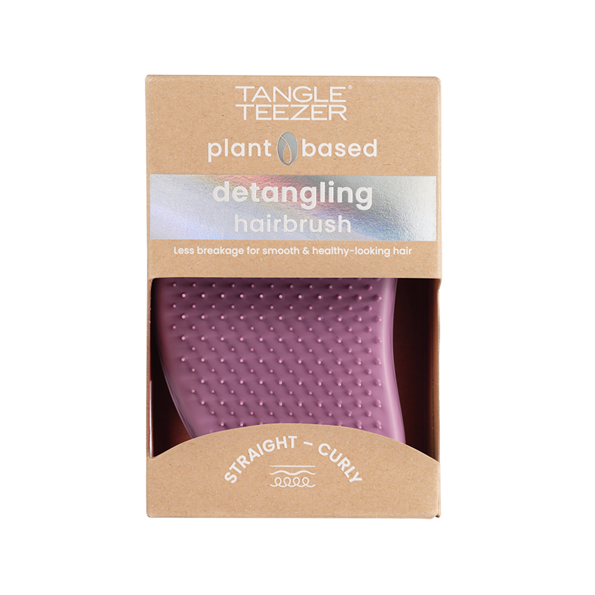 Тангл Тизер Расческа для прямых и волнистых волос Ориджинал Plant Brush Earthy Purple (Tangle Teezer, The Original) фото 7