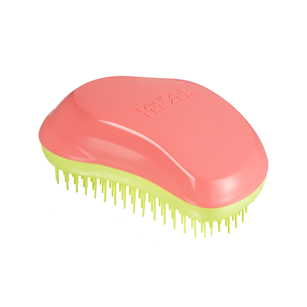 Тангл Тизер Расческа для прямых и волнистых волос Ориджинал Salmon Pink & Hyper Yellow (Tangle Teezer, The Original) фото 5