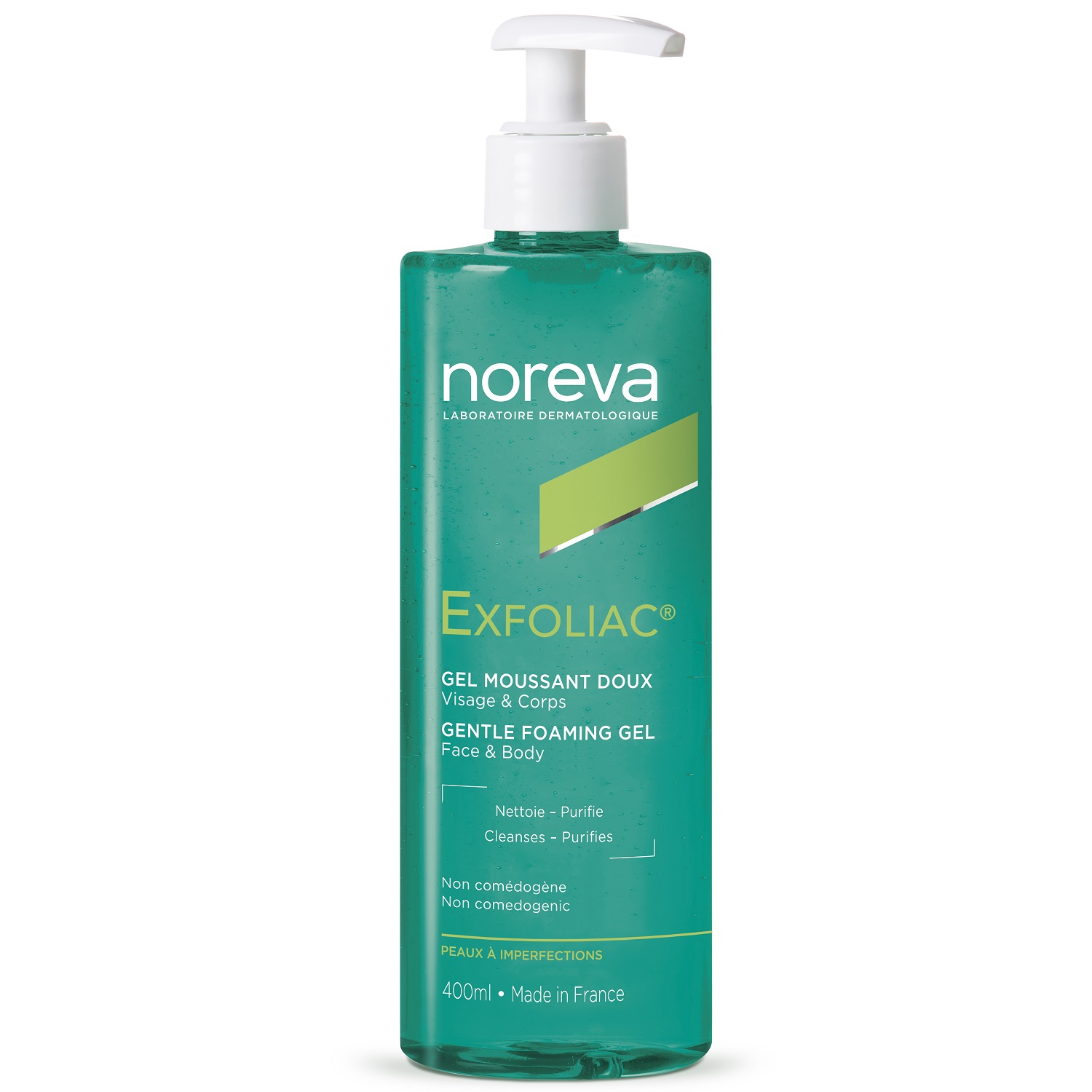 Норева Мягкий очищающий гель для лица и тела, 400 мл (Noreva, Exfoliac) фото 0