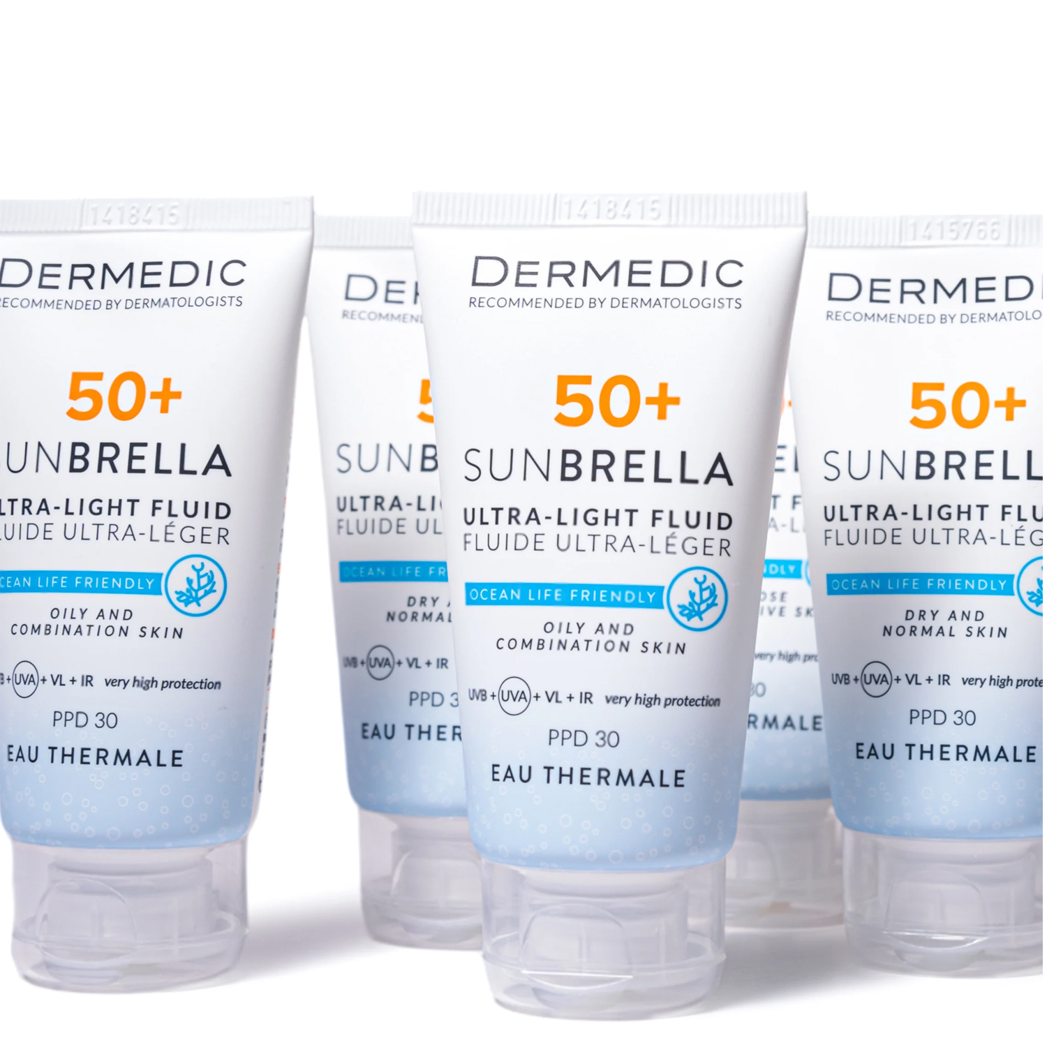 Дермедик Ультра-лёгкий солнцезащитный флюид SPF50+ для жирной и комбинированной кожи, 40 мл (Dermedic, Sunbrella) фото 3