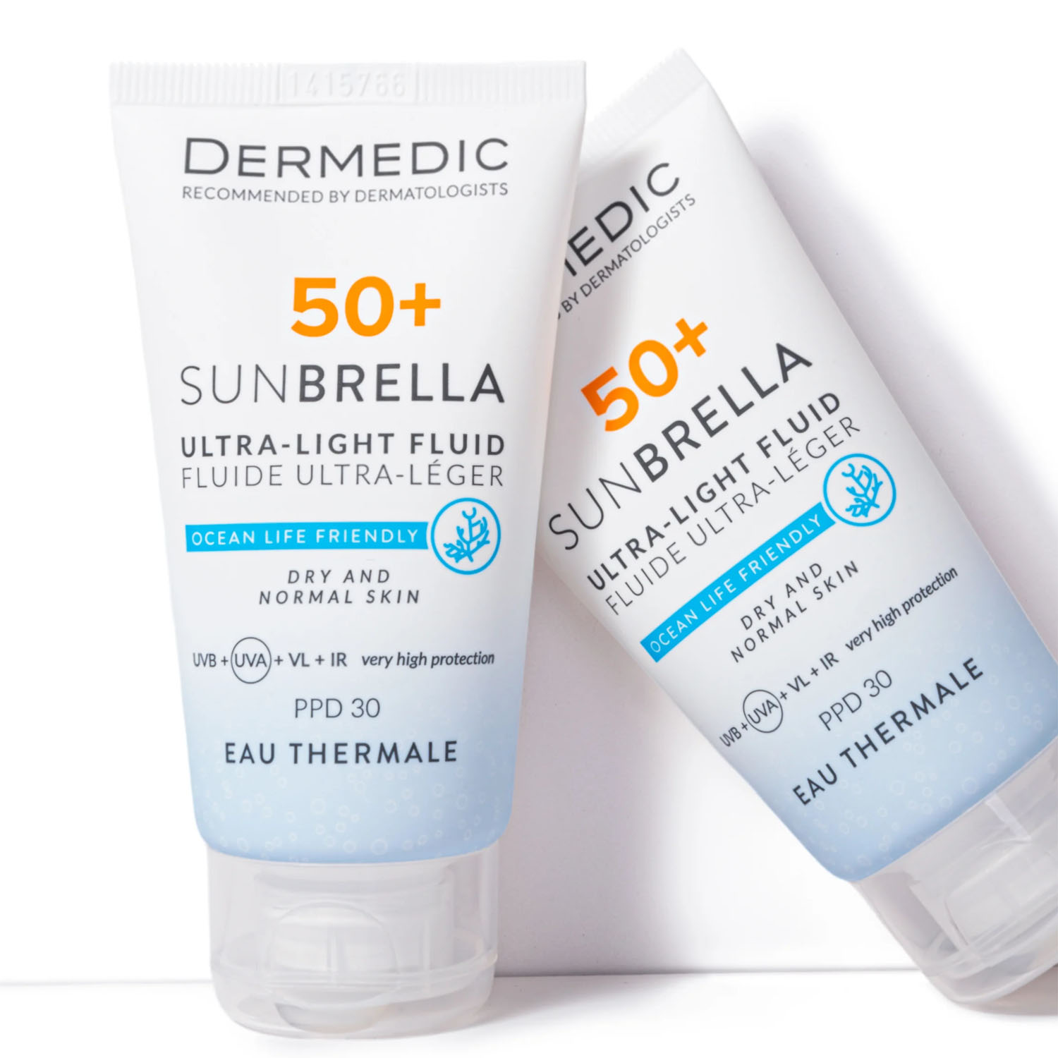 Дермедик Ультра-лёгкий солнцезащитный флюид SPF50+ для сухой и нормальной кожи, 40 мл (Dermedic, Sunbrella) фото 3