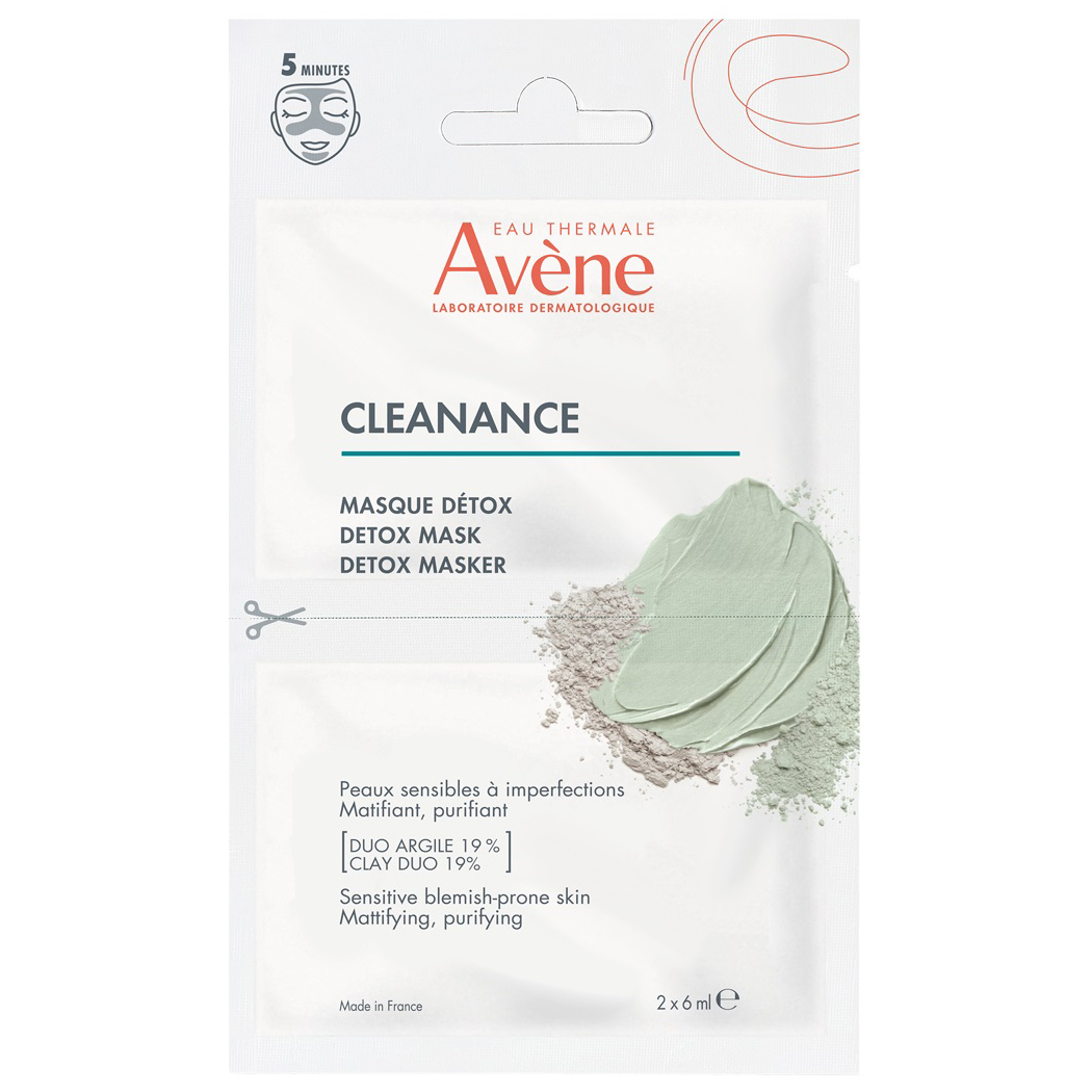 Avene Маска-детокс для глубокого очищения, 2 х 6 мл. фото