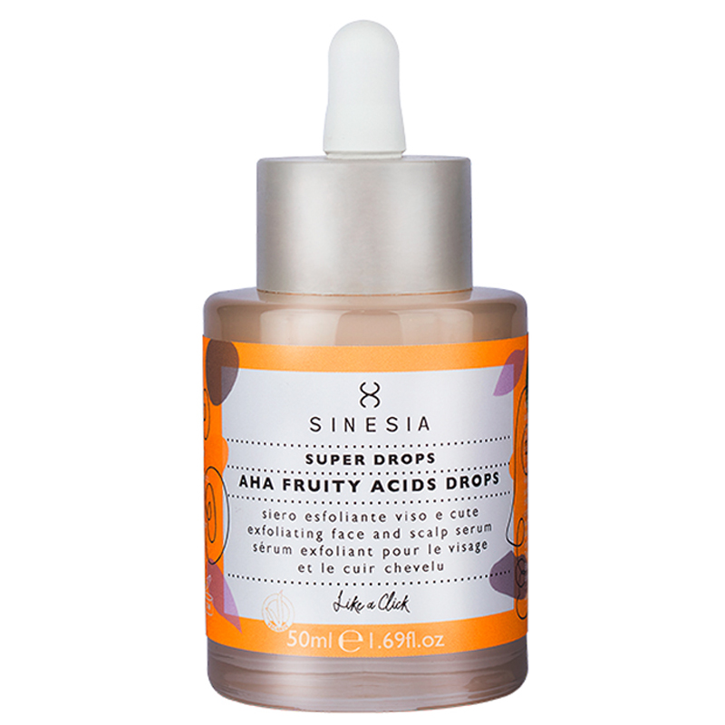Синезиа Пилинг-сыворотка для лица и кожи головы Aha Fruity Acids, 50 мл (Sinesia, Super Drops) фото 0