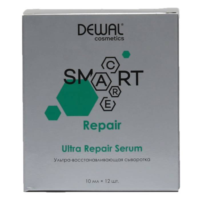 Dewal Cosmetics Ультра-восстанавливающая сыворотка Ultra Repair Serum, 12 х 10 мл (Dewal Cosmetics, Smart) несмываемый уход aldo coppola масло гель для интенсивного восстановления волос