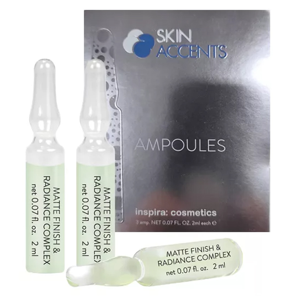 Инспира Косметикс Активный комплекс с матирующим действием Matte Finish & Radiance, 3 х 2 мл (Inspira Cosmetics, Ampoules) фото 0