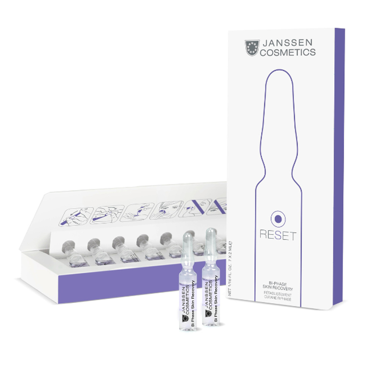 Janssen Cosmetics Двухфазный ампульный концентрат для интенсивной регенерации кожи Bi-Phase Skin Recovery, 7 х 2 мл (Janssen Cosmetics, Ampoules) уход за лицом dalton ампульный концентрат экстрим