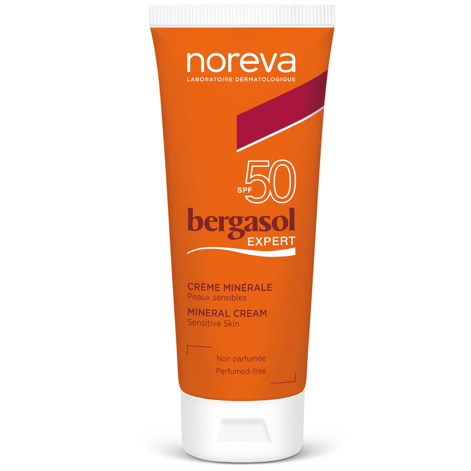 Noreva Минеральный солнцезащитный крем для лица и тела SPF 50, 40 мл (Noreva, Bergasol)