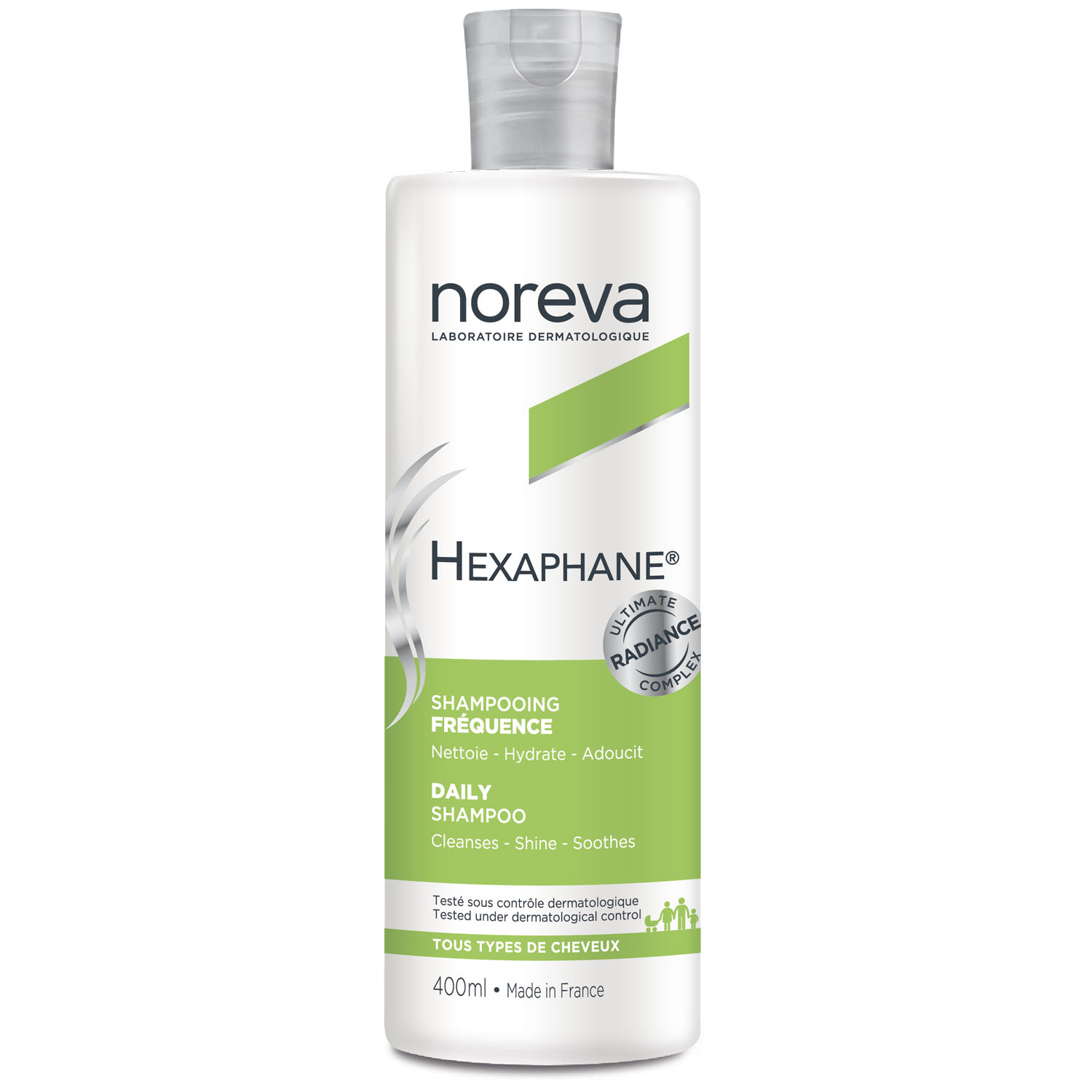 noreva шампунь для жирных волос oil control shampoo 250 мл noreva hexaphane Noreva Шампунь для ежедневного применения, 400 мл (Noreva, Hexaphane)
