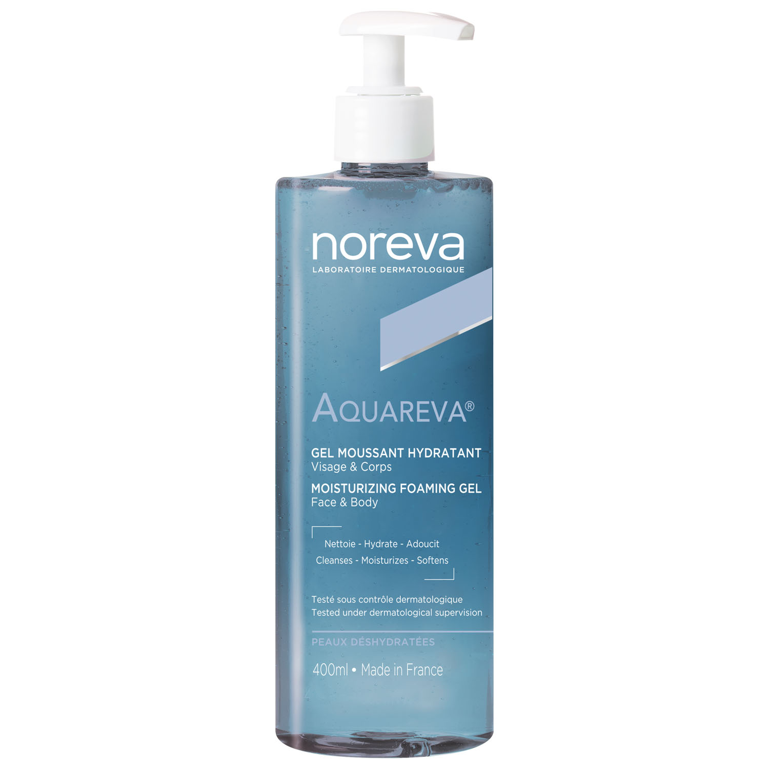 Noreva Очищающий увлажняющий гель для лица и тела, 400 мл (Noreva, Aquareva)