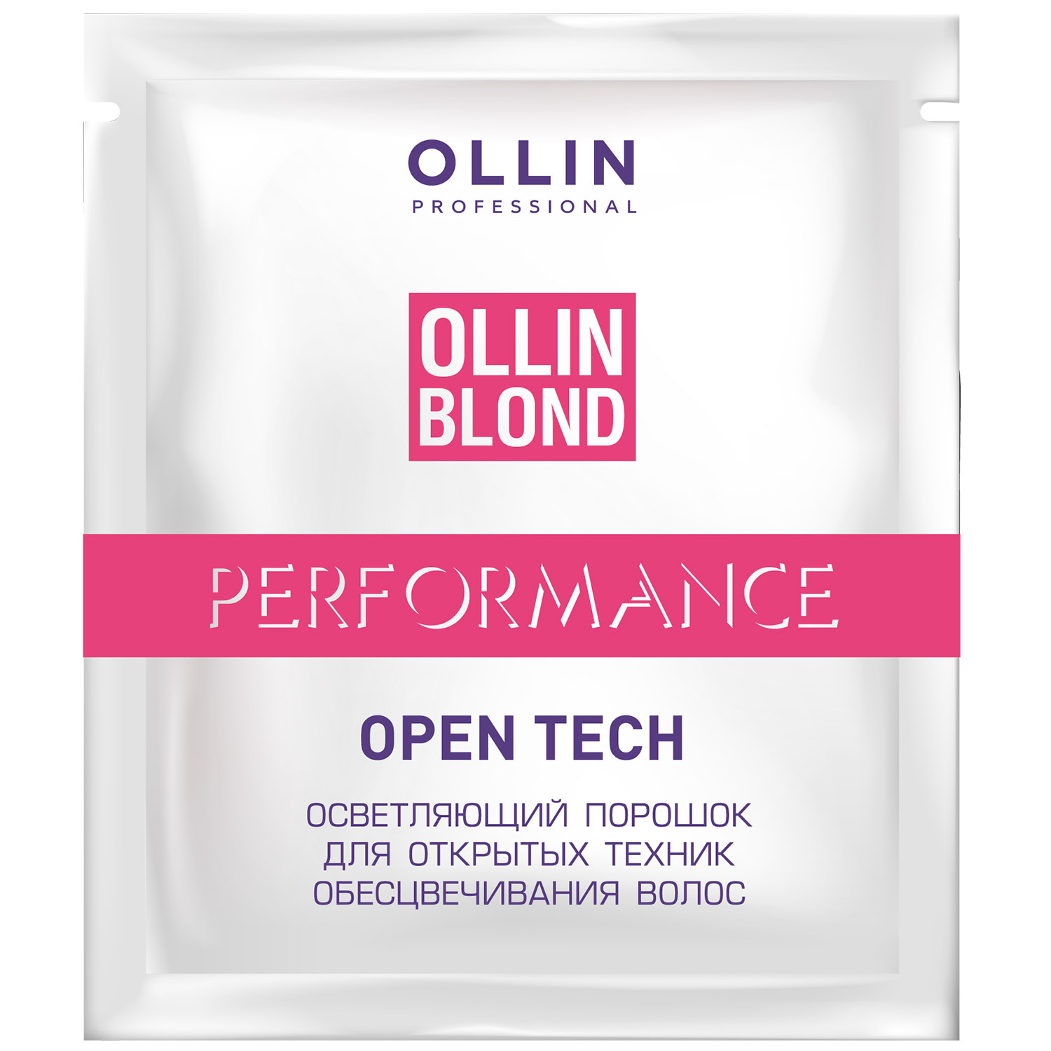 Ollin Professional Осветляющий порошок Open Tech для открытых техник обесцвечивания волос, 30 г (Ollin Professional, Ollin Blond) осветляющий порошок для открытых техник обесцвечивания волос blond performance open tech порошок 500г