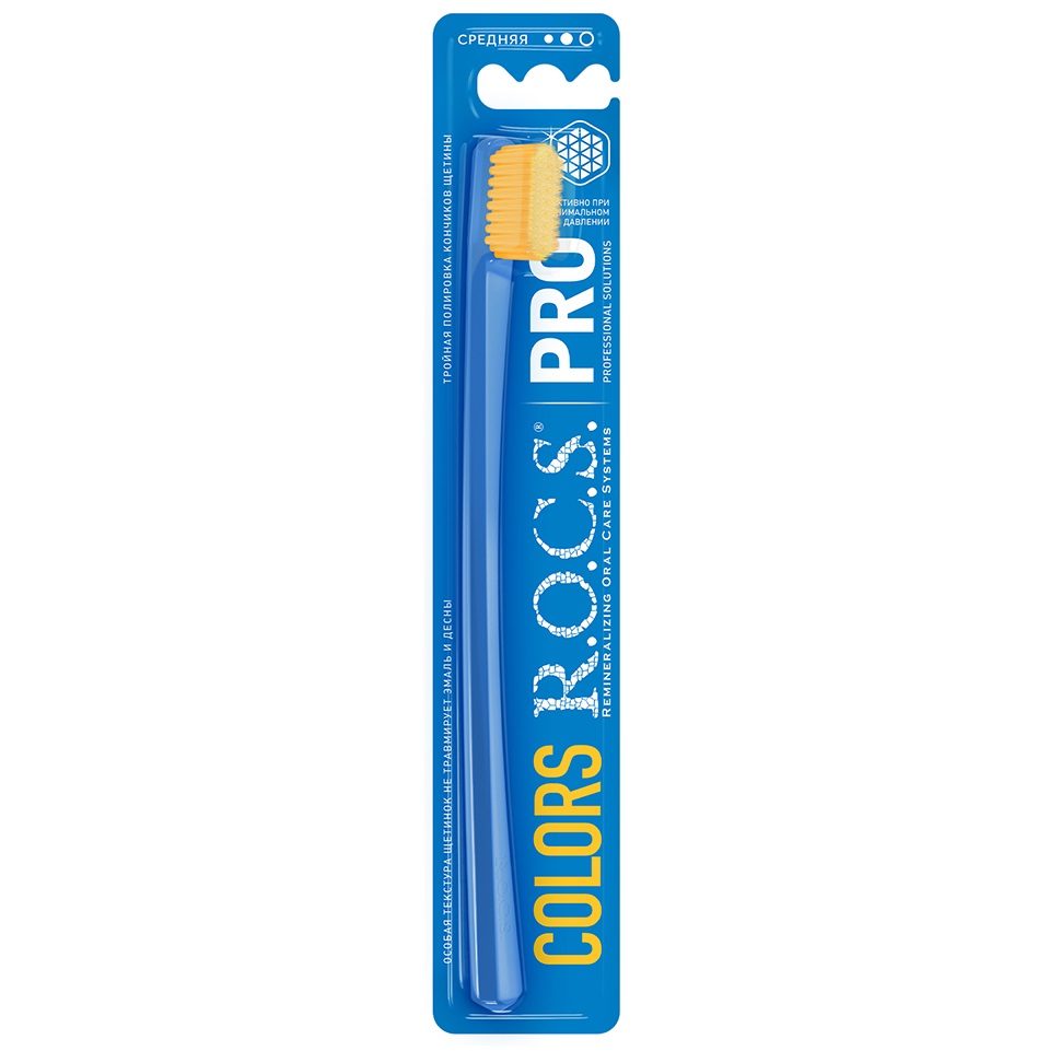 Рокс Зубная щетка Colors, средняя (R.O.C.S., R.O.C.S. PRO) Рокс Зубная щетка Colors, средняя (R.O.C.S., R.O.C.S. PRO) фото 2