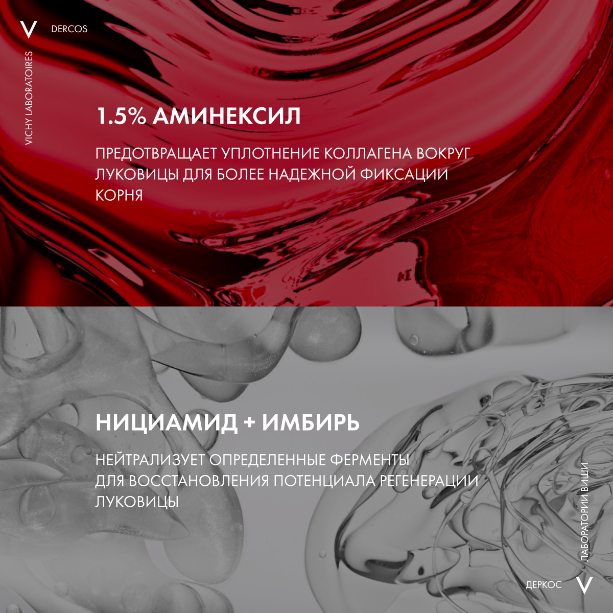 Виши Aminexil Regenical Сыворотка для укрепления и роста волос, с ниацинамидом, 90 мл (Vichy, Dercos Aminexil) фото 5