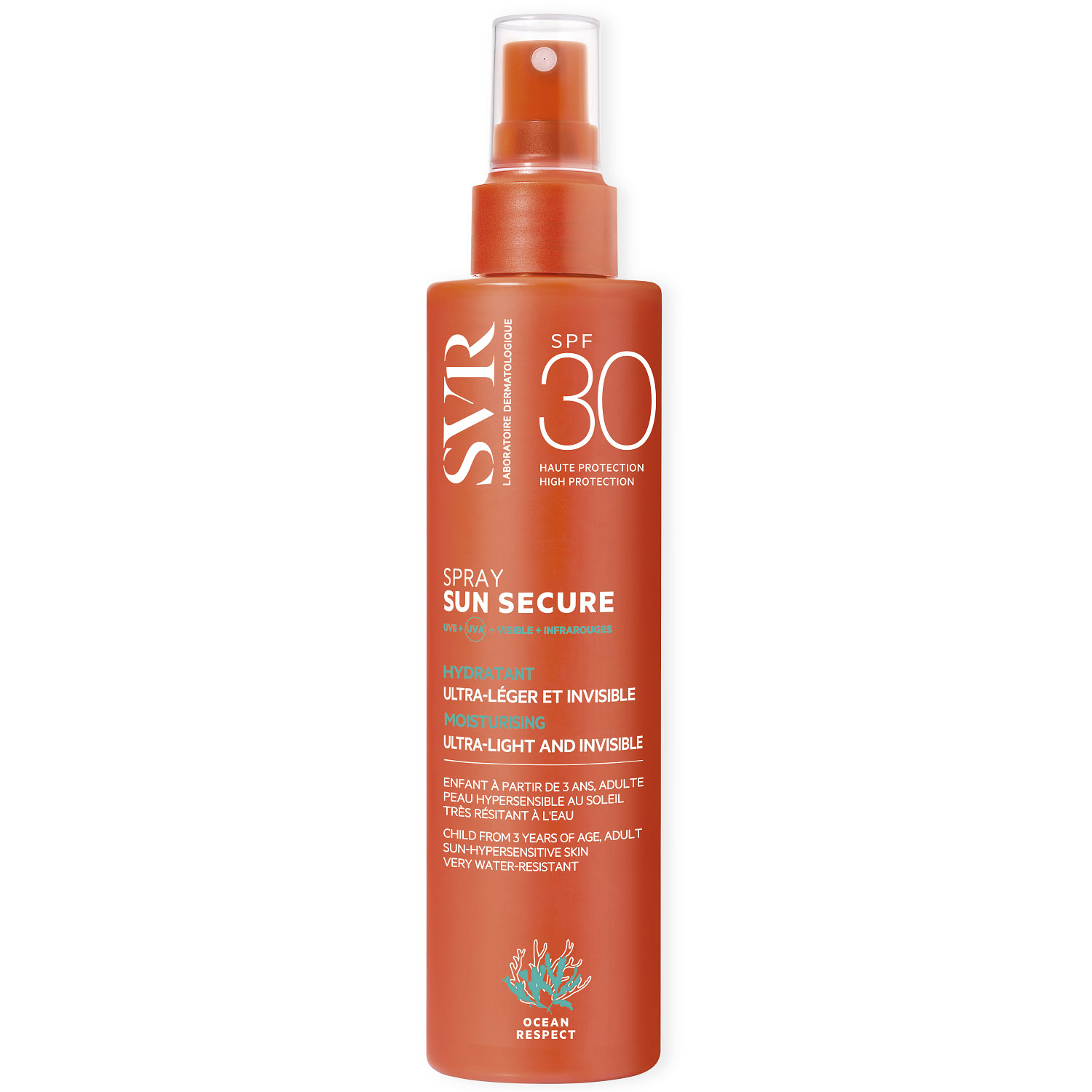 СВР Солнцезащитный спрей «Безопасное солнце» SPF30 3+, 200 мл (SVR, Sun Secure) фото 0