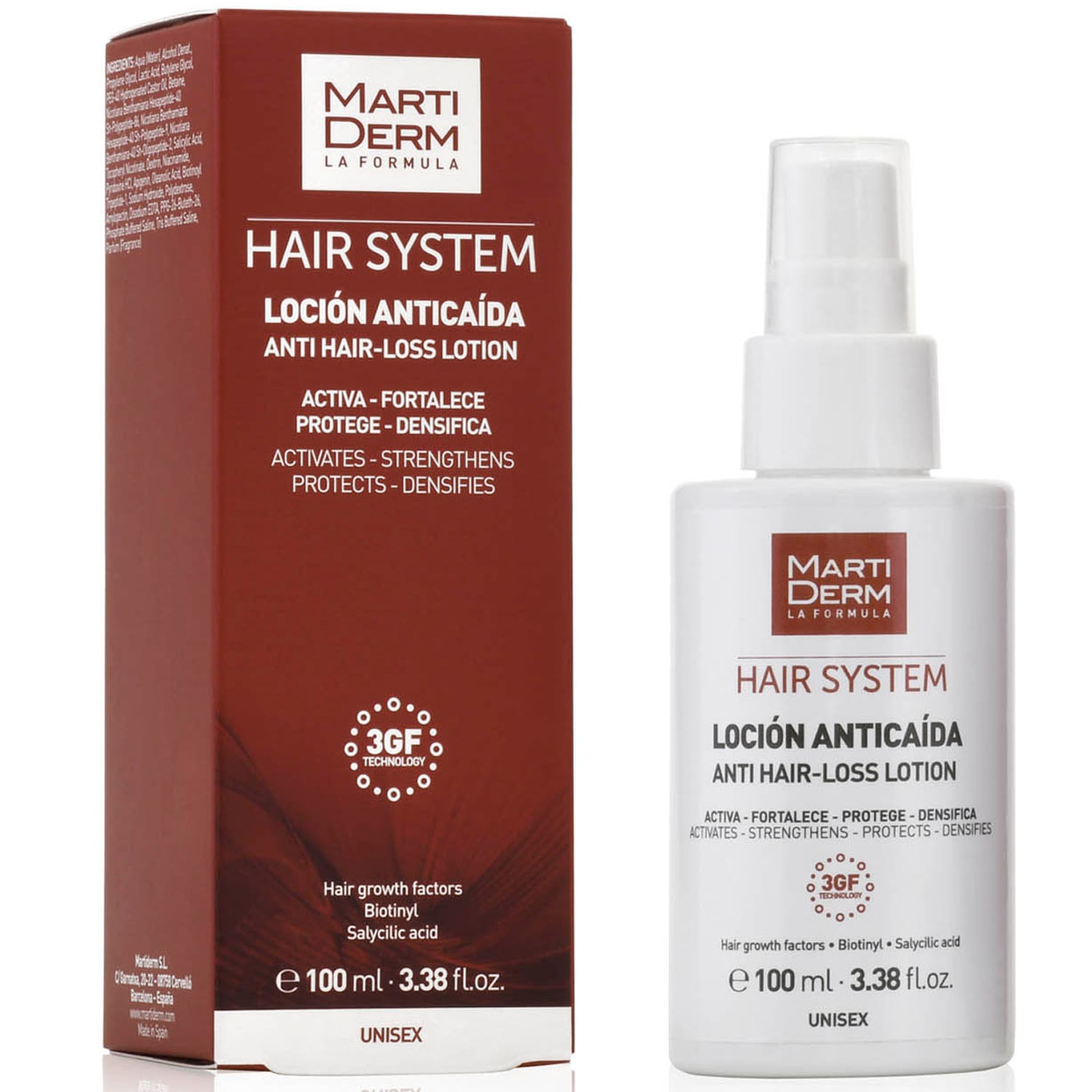 Мартидерм Лосьон против выпадения волос, 100 мл (Martiderm, Hair System) фото 0
