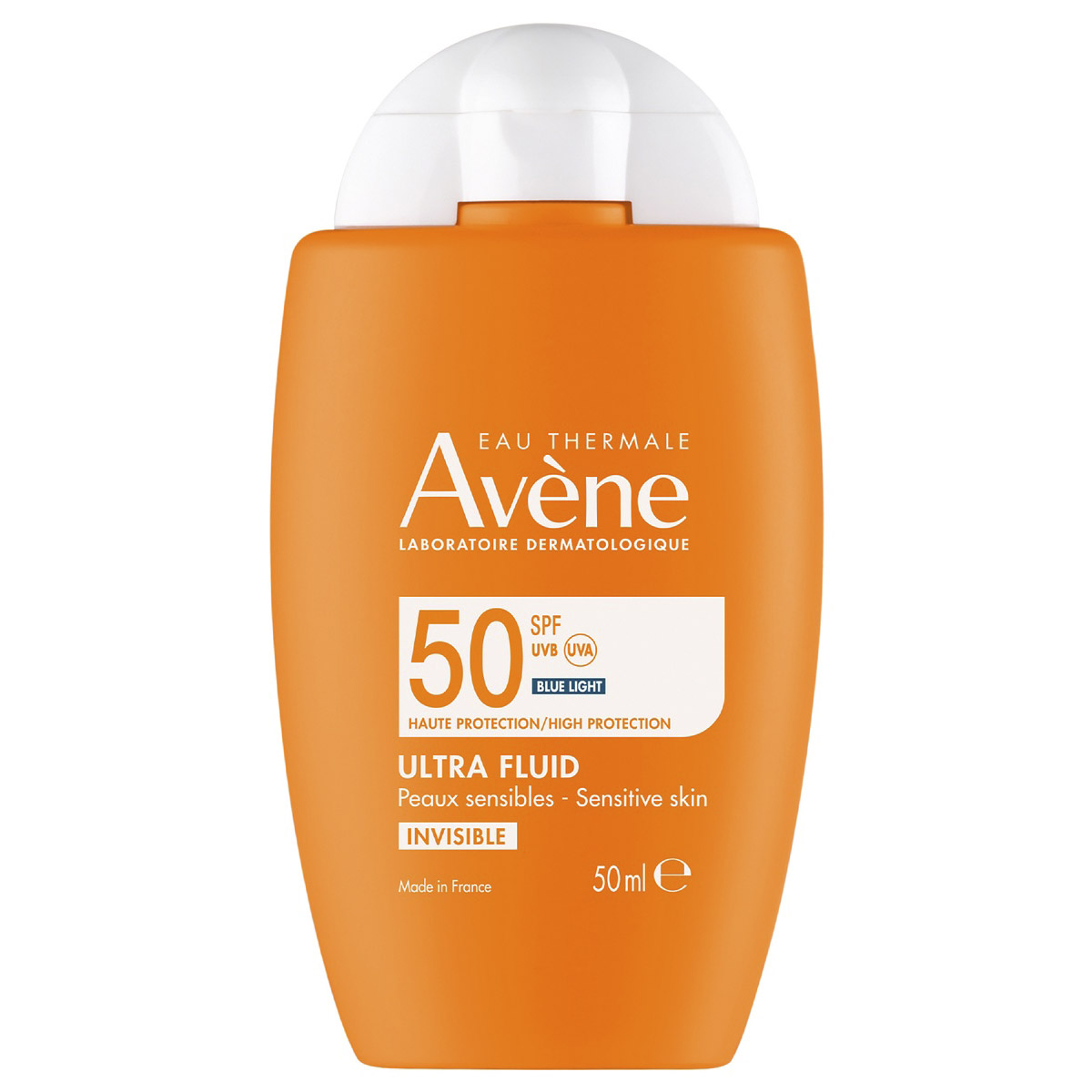 Авен Ультралегкий солнцезащитный невидимый флюид для лица SPF 50, 50 мл (Avene, Suncare) фото 0