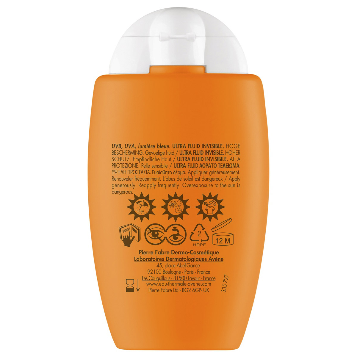 Авен Ультралегкий солнцезащитный невидимый флюид для лица SPF 50, 50 мл (Avene, Suncare) фото 2