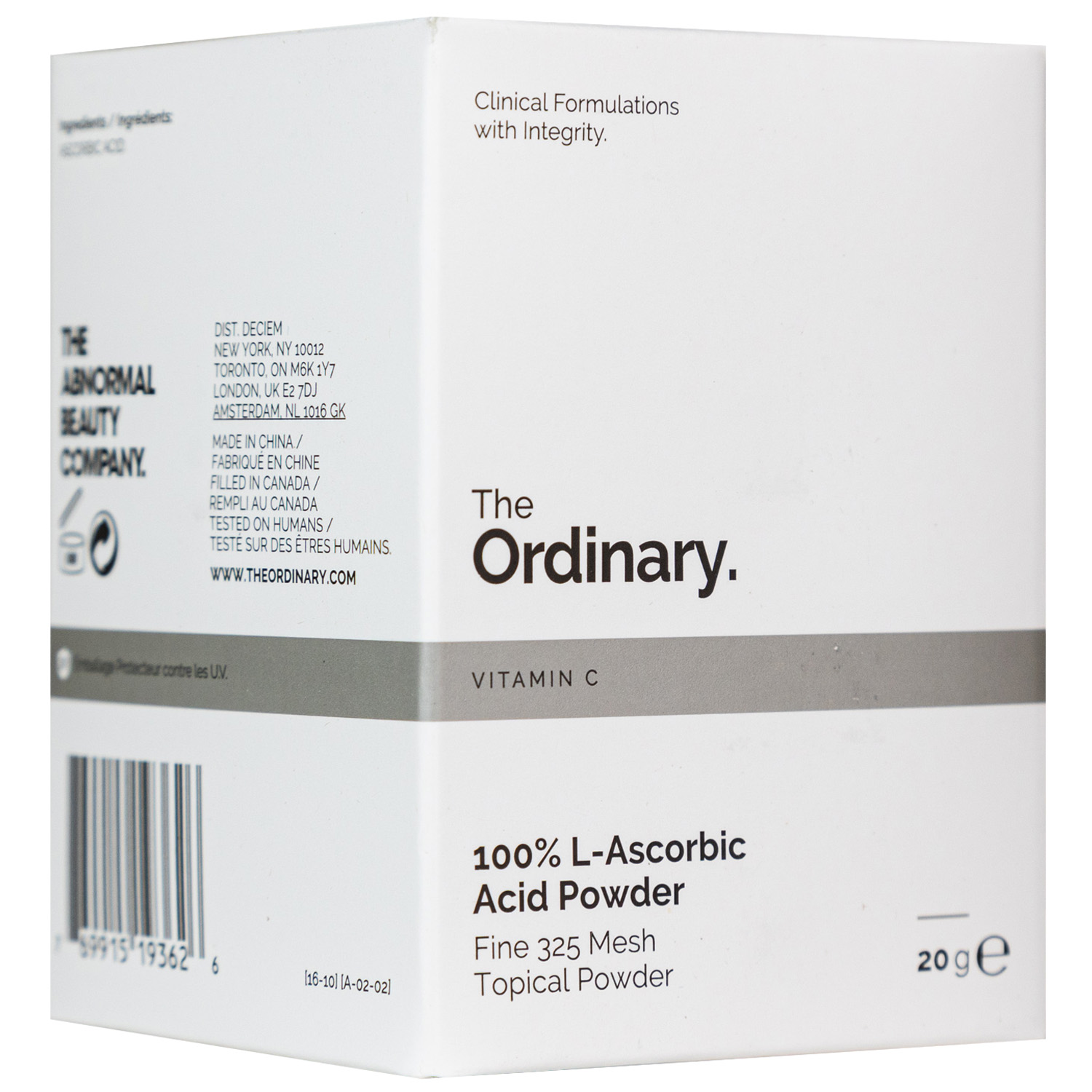 Ординари Порошкообразный витамин С 100% L-Ascorbic Acid Powder, 20 г (The Ordinary, ) фото 1