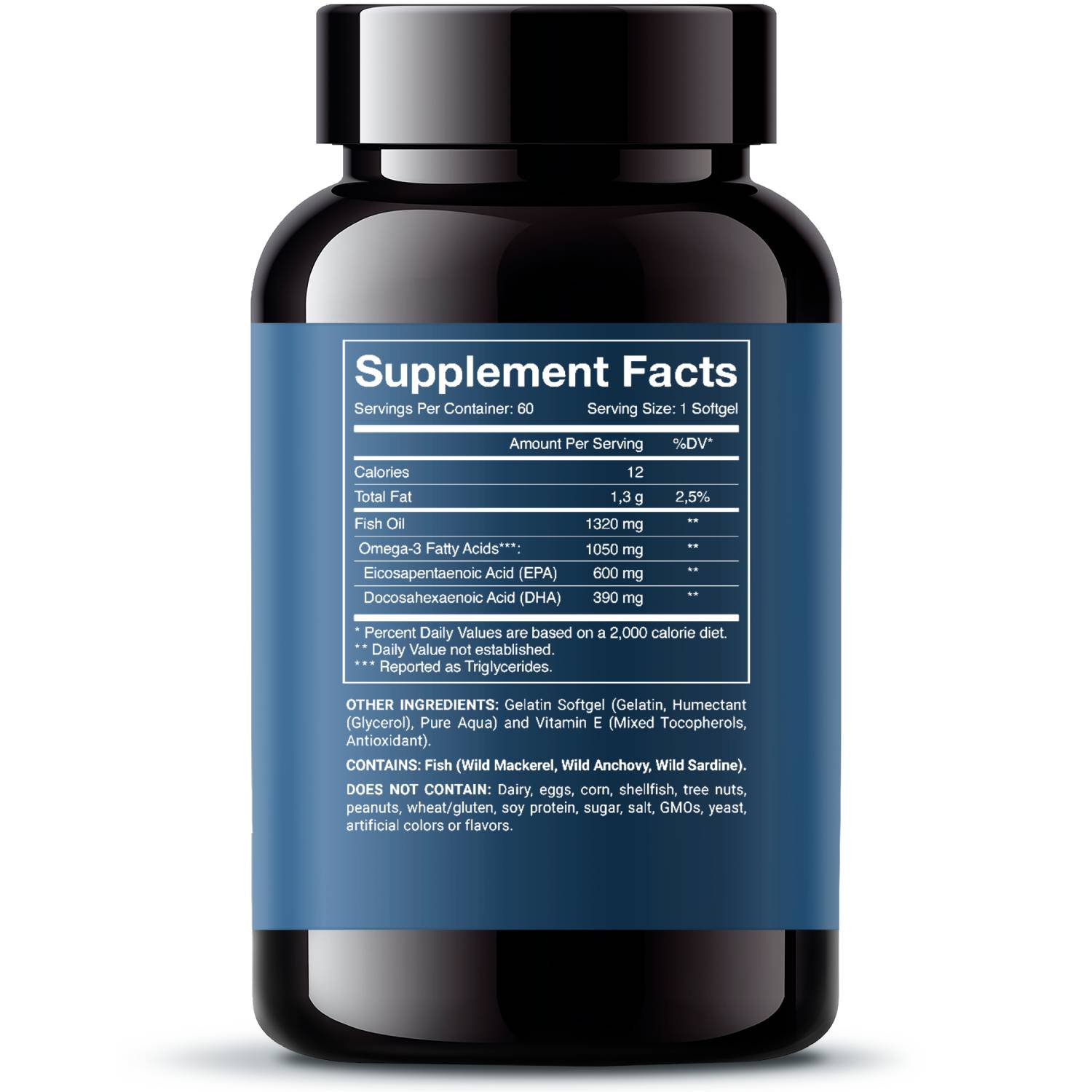 Норвегиан Фиш Ойл Комплекс Omega-3 Ultima, 60 капсул (Norwegian Fish Oil, Омега 3) фото 1