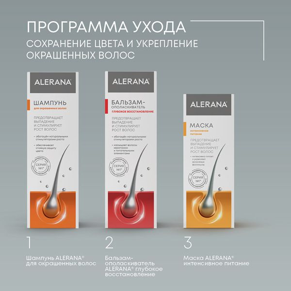 Алерана Шампунь для окрашенных волос, 250 мл (Alerana, Укрепление волос) фото 6