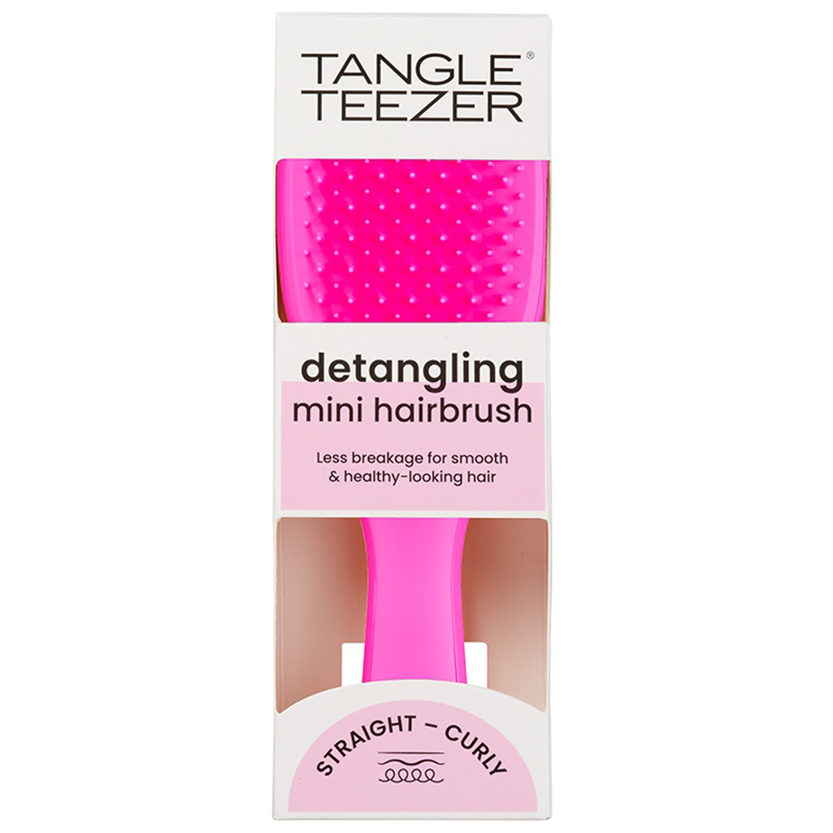 Тангл Тизер Расческа для прямых и волнистых волос Mini Runway Pink (Tangle Teezer, The Ultimate Detangler) фото 6