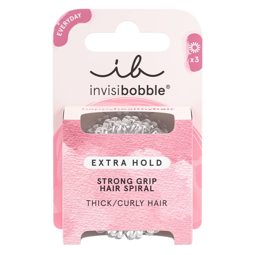 Инвизибабл Набор резинок-браслетов для густых волос Crystal Clear (Invisibobble, Extra Hold) фото 2
