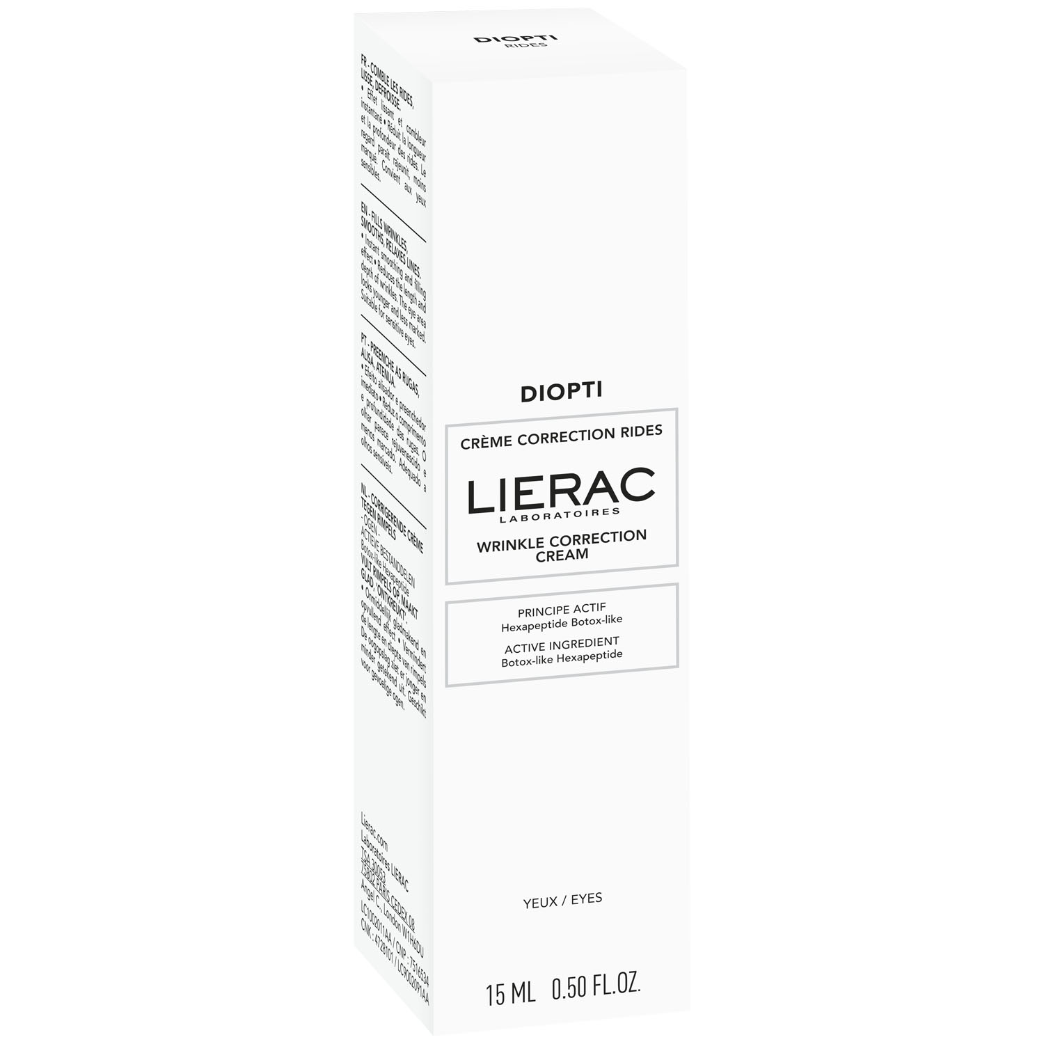 Лиерак Крем для коррекции морщин в области глаз, 15 мл (Lierac, Diopti) фото 2