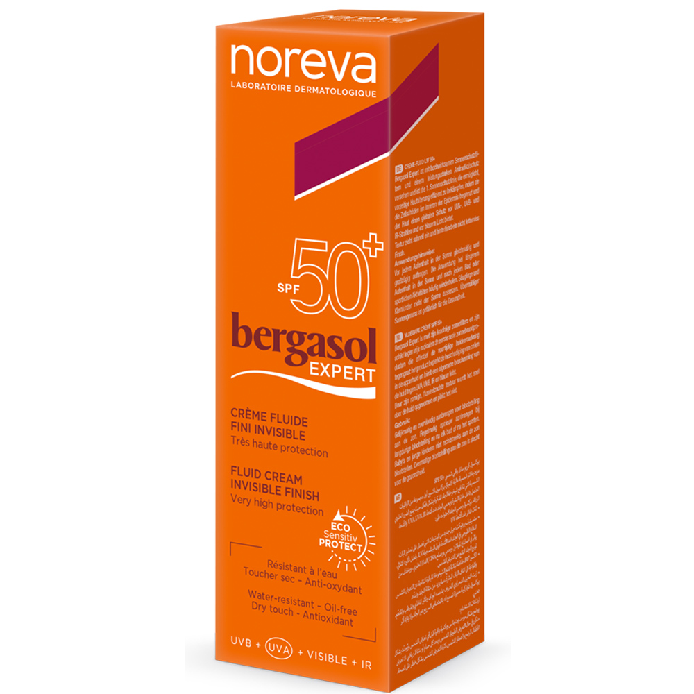 Норева Солнцезащитный легкий крем SPF50+, 30 мл (Noreva, Bergasol) фото 1