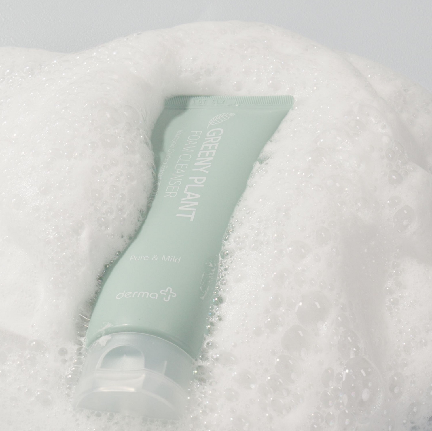 Дермаджей Очищающая пенка для умывания Greeny Plant, 140 мл (Derma J, ) фото 3